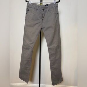 AG Adriano Goldschmied Men's Charcoal Slim 5 Pocket Pants/Jeans